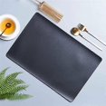 thumbnail image 2 of 4-pack faux leather placemat rectangular black 43x30cm black, 2 of 5