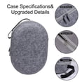 thumbnail image 6 of Suodoka Carrying Case for Meta Quest 3 Headset and Controller EVA Felt Hard Shell Travel Storage Bag, Grey (11.81 inches / 30 cm), 6 of 9