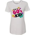thumbnail image 3 of Inktastic I'm a 60's Kid 1960's Style Colorful Flowers Women's T-Shirt, 3 of 5