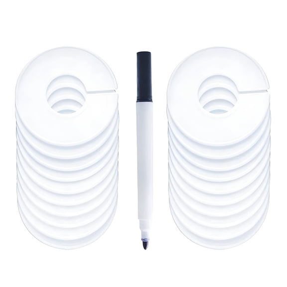 LAMIRO Closet Wardrobe Hangers Separator Organizer Shop Clothing Rack Size Dividers 20Pcs