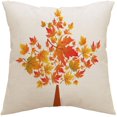 thumbnail image 5 of Fall Pillow Covers 18x18 Inch Set of 4 Harvest Pumpkins Leaves Autumn Holiday Rustic Linen Pillow Case Farmhouse Decorations Thanksgiving Fall Decor for Sofa Couch Indoor Outdoor, 5 of 5