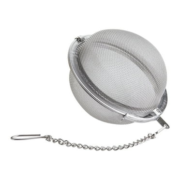 Tiesta Tea - Stainless Steel Tea Ball Strainer for Loose Leaf Tea, Reusable Infuser with Extra Fine Mesh & Chain, Brews Hot, Iced Tea & Coffee, Small Tea Egg Steeper for One Cup - Holds 1 TBSP of Tea