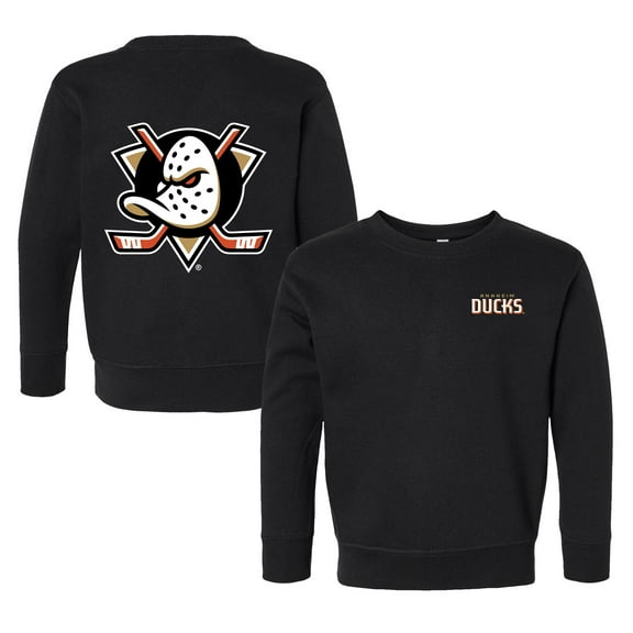 Toddler Chad & Jake Black Anaheim Ducks Pullover Sweatshirt