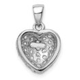 thumbnail image 4 of Sterling Silver Rhodium-plated CZ Micro pav� Heart Pendant Q-QP4446, 4 of 4