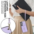 thumbnail image 5 of For Samsung Galaxy S23 5G RFID Blocking Protective Purse Wallet Case Magnetic Organ Style Flip Cover Multi-Card Slots Pocket With Detachable Shoulder Strap And Wrist Strap,Purple,For Galaxy S23 (5G), 5 of 10
