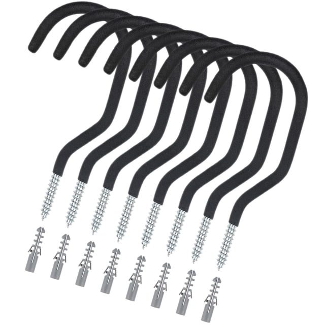 Minkissy 8 Pcs Crochets de Rangement pour Vélo en Acier au Carbone Robuste pour Usage Domestique