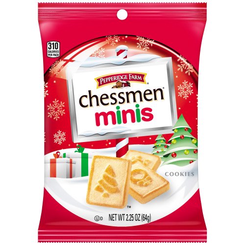 Pepperidge Farm Chessmen Minis Butter Cookies, 2.25 oz. Holiday Snack