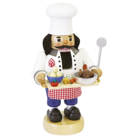 German nutcracker cook, height 34 cm / 13 inch, original Erzgebirge by Richard Glaesser Seiffen