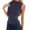 Navy, variant on Slim Fit Sleeveless Semi High Neck Tank Top Stretch Basic Casual Tee Shirt Blouse For Daily Wear Long Shirt Women Long Sleeve Woman Shirts Womens Shirts Summer