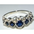 thumbnail image 2 of LBG 925 Sterling Silver Natural Sapphire Womens Promise Ring - Size 5.5, 2 of 4