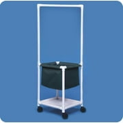 Laundry Hamper with Clothes Rod and Shelf