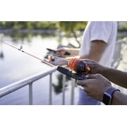 Zebco Dock Demon Spincast Combo, 30 1 Piece Fishing Rod, Red