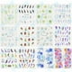 thumbnail image 4 of Stiker Uñas 40 Uds Mariposas, Geometría, Plumas, Plantas Etc, 4 of 5