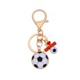 thumbnail image 1 of Llavero colgante de aleación Soccer Football «I Love Soccer», 1 of 1