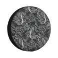 thumbnail image 1 of Fotbe Snake Funda de Llanta de Repuesto con Estampado, Engrosada, Ajuste Universal para Jeep, Remolque, RV, SUV, Camión-14 inch, 1 of 6