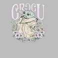 thumbnail image 2 of Women's Star Wars: The Mandalorian Grogu Flower Child  Graphic Tee Athletic Heather 2X Large, 2 of 4