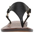 thumbnail image 5 of sam edelman women's greta flat sandal, black leather, 10 m us, 5 of 7