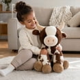 thumbnail image 7 of VENTORA Cow Stuffed Animal Plush Toy, Kawaii Milk Cow Pillow Soft Cuddle Plushie For Kids Sleeping Bed Sofa Decor Birthday Gift, 7 of 7