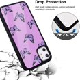 thumbnail image 3 of Étui Papillon pour iPhone 6s/6 Plus, Violet Mignon Dos Dur TPU&Aluminium Résistant aux Rayures Protection Antichoc Étui Girly pour iPhone 6s Plus, 3 of 6