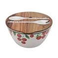 thumbnail image 3 of Better Homes & Gardens Bamboo Melamine Salad Serve Set 9.8 Inch 4Pc, 3 of 13