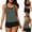 Army Green, variant on Women's 2026 Fashion Fashion Tankini 3 Piece Swimsuit Set, Breathable Lightweight Beach Bathing Suit for Summer Blue XXL