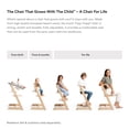 thumbnail image 4 of Trona Tripp Trapp de Stokke, negra - Silla convertible ajustable para niños y adultos - Incluye juego de bebé con arnés extraíble para edades de 6 a 36 meses - Diseño ergonómico y clásico, 4 of 5