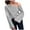 Gray fall sweatshirt for women, variant on USSUMA Oversized Sweatshirt for Women Trendy, Ladies Fall Winter Sweatshirt Tops Sexy Loose Fitting Autumn Crew Neck Long-Sleeves Tunic Shirts Tops Dandelion Colorful Graphic Blouses Women Tshirt