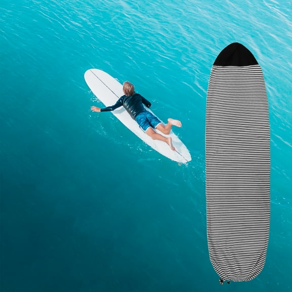 Surf Squared Surfboard Sock Cover and Paddleboard Cover - Lightweight Stretch Protective Surfboard Bag - Surfing Accessories - Shortboard, Longboard, Hybrid, Wakesurf, Standup Paddleboard SUP