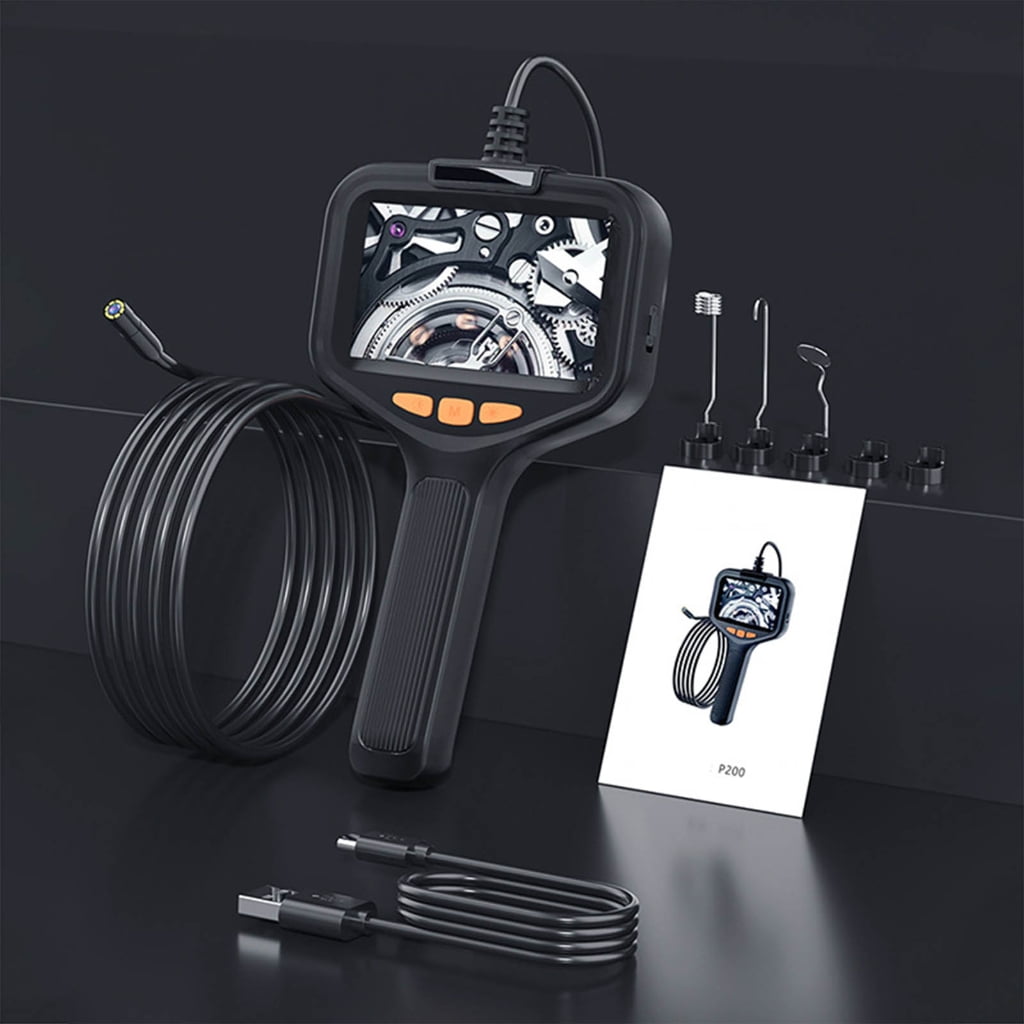 Zeiwohndc 4.3" Screen Endoscope 1080P Borescope Inspection Camera IP67 Waterproof 8 LED