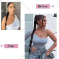 thumbnail image 3 of 80cm Braided Ponytail, Long Braid Ponytail Extension, Straight Around Hair Extension Ponytail Natural Soft Synthetic Hair Piece For Women Girls, 3 of 4
