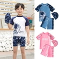 thumbnail image 2 of Traje de baño para niños y niñas, traje de baño profesional de secado rápido dividido, traje de baño para niñas, 2 of 6