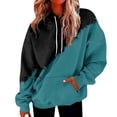 thumbnail image 1 of Sudadera con capucha Gibobby para Mujer Talla Grande con Bolsillos Verde XL, 1 of 4