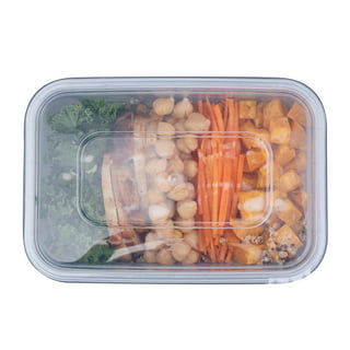 Futura 51 oz Rectangle Silver Plastic Tamper-Evident Take Out Container - 6-compartment, with Clear Lid, Microwavable - 10 1/2 inch x 7 3/4 inch x 2 1