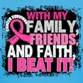 thumbnail image 3 of CafePress - Breast Cancer Survivor With Family Friends T Shirt - Women's Traditional Fit Dark T-Shirt, 3 of 4