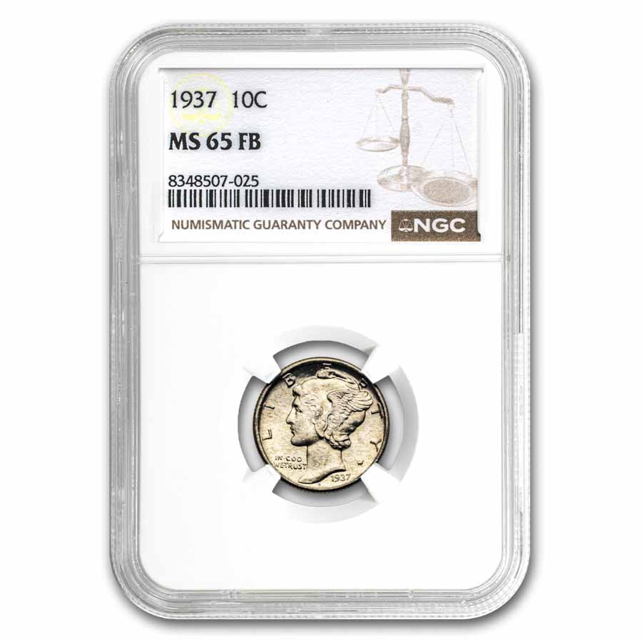 1941-1945 Mercury Dime Short Set BU (Capital Plastics Holder
