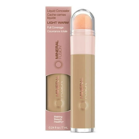Mineral Fusion Liquid Concealer, Light Warm, 0.24 Oz, 3 Pack