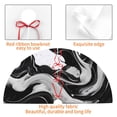 thumbnail image 4 of Sikiie Fluid Black White Paint Swirls 30-48 inches {designName} Print Christmas Tree Skirt Snowman Xmas Tree Skirt with Edge Christmas Decorations for Holiday Party-30", 4 of 7