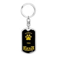 thumbnail image 1 of Tosa Keychain Stainless Steel or 18k Gold, 1 of 8