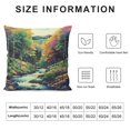 thumbnail image 5 of Orinice Trees Stream Graphic Decorative Cushion Throw Pillow Cover for Home Couch Living Room Bed Sofa Zipper Closure Printed on Both Sides 1PC 22x22in, 5 of 5
