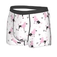 thumbnail image 2 of Wukai Cute Poodle Dog Print Men’s Underwear Breathable Boxer Briefs,&nbsp;Moisture Wicking & Breathable-Medium, 2 of 7