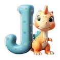 thumbnail image 1 of ¡Ahorra con Rebajas!, Colgante de dinosaurio de 26 letras de acrílico para Navidad, colgante decorativo para fiesta de dinosaurios Akmoler, 1 of 9