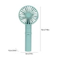 thumbnail image 3 of USB Tripod Stand Handheld Fan, 3-Speed Adjustable, Portable Small Fan, Rechargeable, Folding, with Night Light, Dual Use as Grip/Stand, Low Noise, for Travel Outdoor, 3 of 7