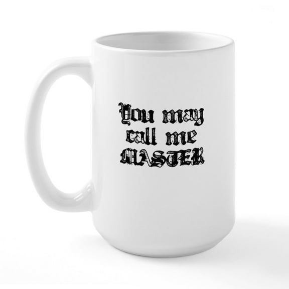 CafePress - Master Black Large Mug - 15 oz Ceramic Large White Novelty Mug