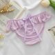 thumbnail image 3 of Ropa interior de mujer de estilo japonés sexy de cintura baja con encaje cruzado, bragas transparentes, lencería sin costuras, bragas femeninas de moda, 3 of 5
