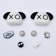 thumbnail image 1 of 8 Pieces Suitable For Cross Hole Shoes Diy Shoes Flower Shoe Buckle Xo Dog Series Detachable Cartoon Decorative Buckle Accessories Set, 1 of 3