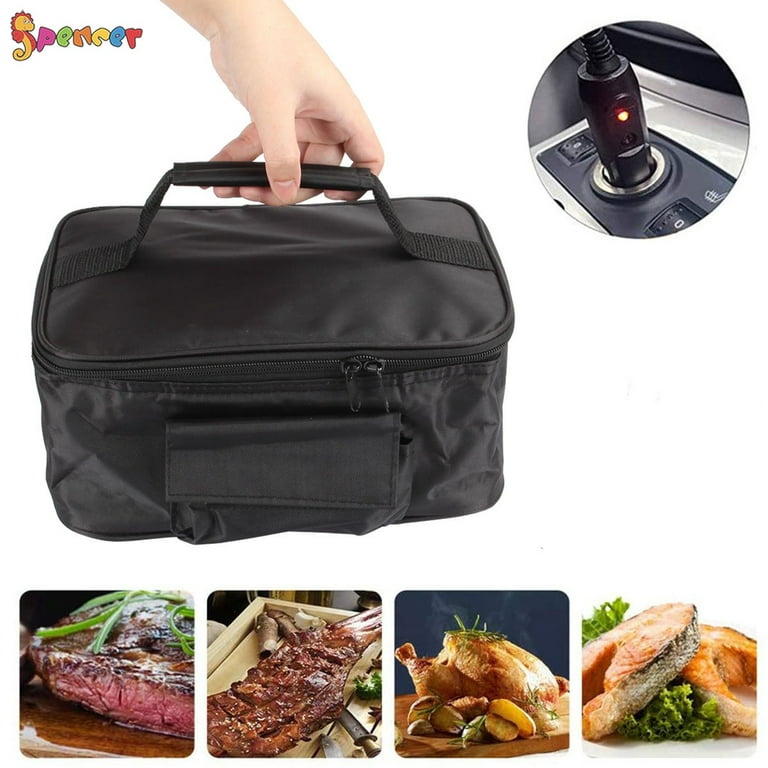 US Thermostat Bag Lunch Box Electric Warmer Oven Food Bags Keep Hot Cold  for Car
