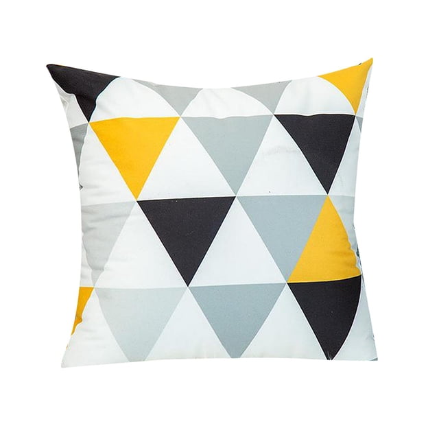 Throw Pillow Almohada de Cojín Geométrico Clásico de Almohada Decorativa Del Hogar Sofá Cama Coche 18''x 18 '' * Sunnimix fundas de almohada