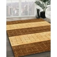 thumbnail image 3 of Ahgly Company Machine Washable Indoor Rectangle Abstract Beer Orange Area Rugs, 2' x 5', 3 of 7