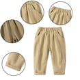 thumbnail image 7 of Esaierr Kids Baby Sweatpants for Boys Cotton Pants 1-8Y Toddler Boys' Pants Fashion Casual Solid Color Pants Spring Summer Jogger Pants, 7 of 7