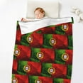 thumbnail image 2 of Portugal Portuguese Flag Print Blanket Warm Plush Throw Blanket Soft Flannel Lightweight Throw Blankets 32"X48", 2 of 4